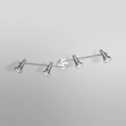 OSRAM kattokohdevalo, hopea, metalli 4-lamppuinen GU10-LED 2700 K
