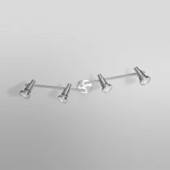 OSRAM kattokohdevalo, hopea, metalli 4-lamppuinen GU10-LED 2700 K