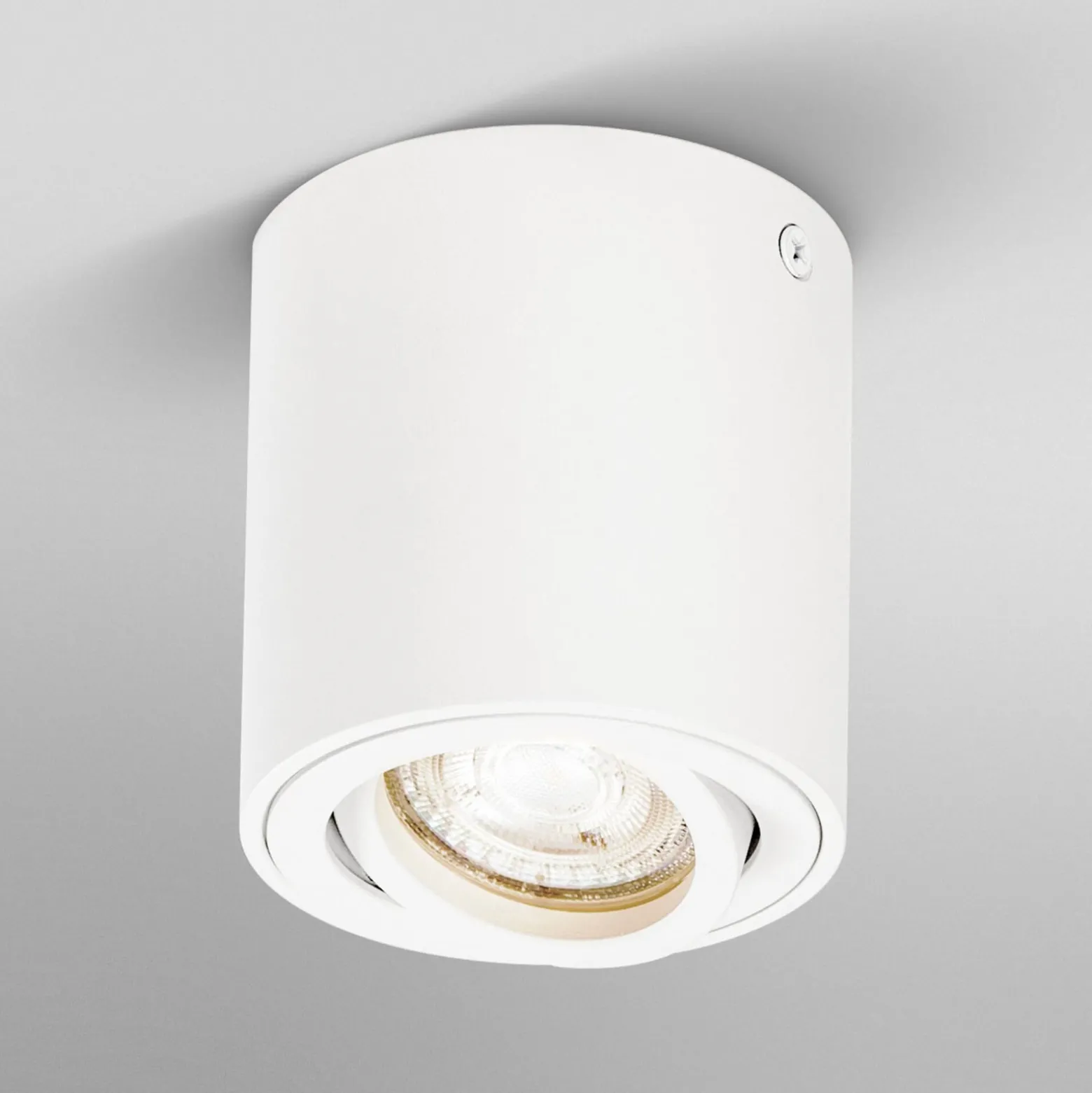 OSRAM kattokohdevalo ROUND, valkoinen, Ø 8 cm, metalli, GU10