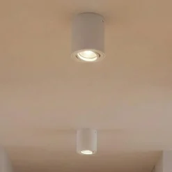 OSRAM kattokohdevalo ROUND, valkoinen, Ø 8 cm, metalli, GU10