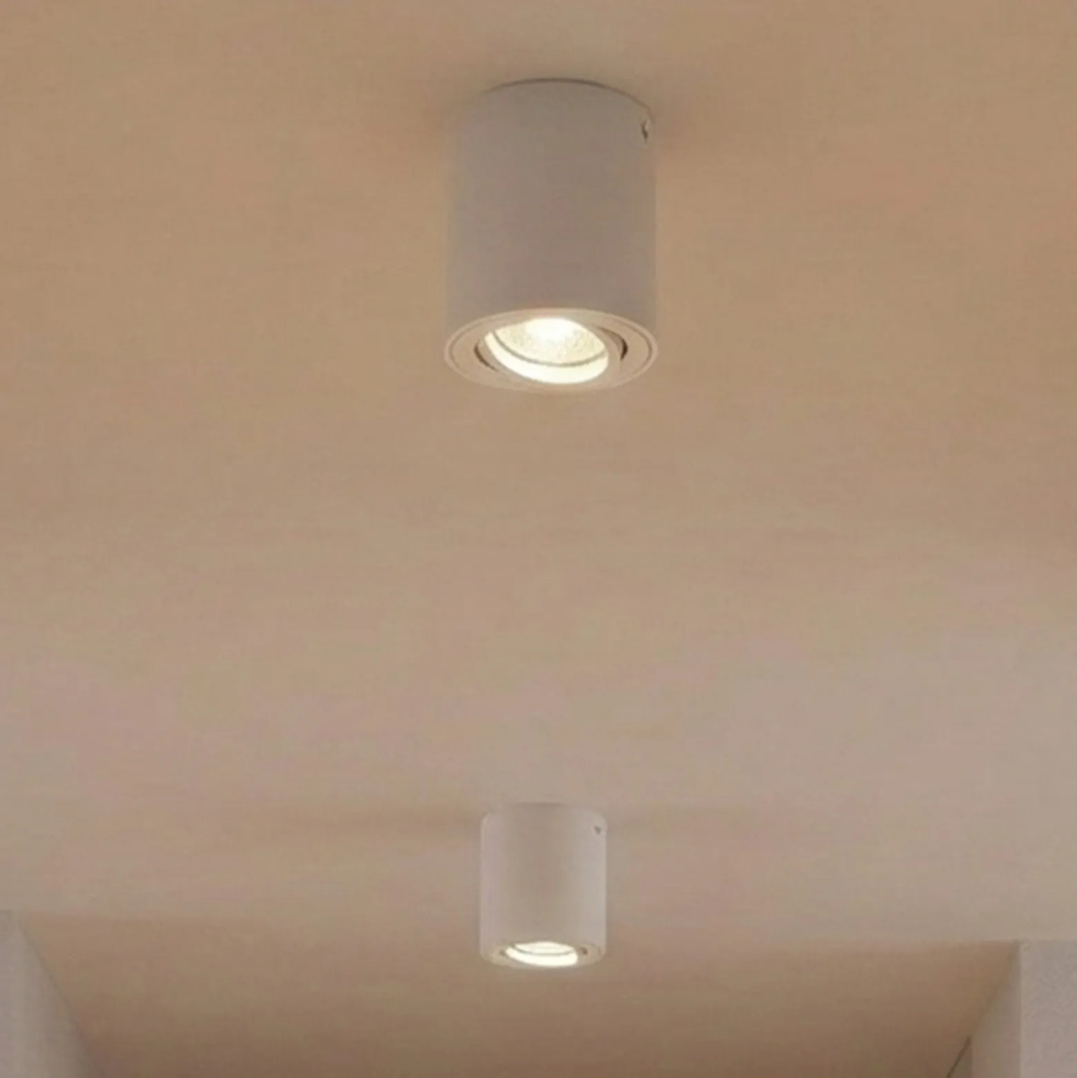 OSRAM kattokohdevalo ROUND, valkoinen, Ø 8 cm, metalli, GU10