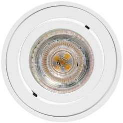 OSRAM kattokohdevalo ROUND, valkoinen, Ø 8 cm, metalli, GU10