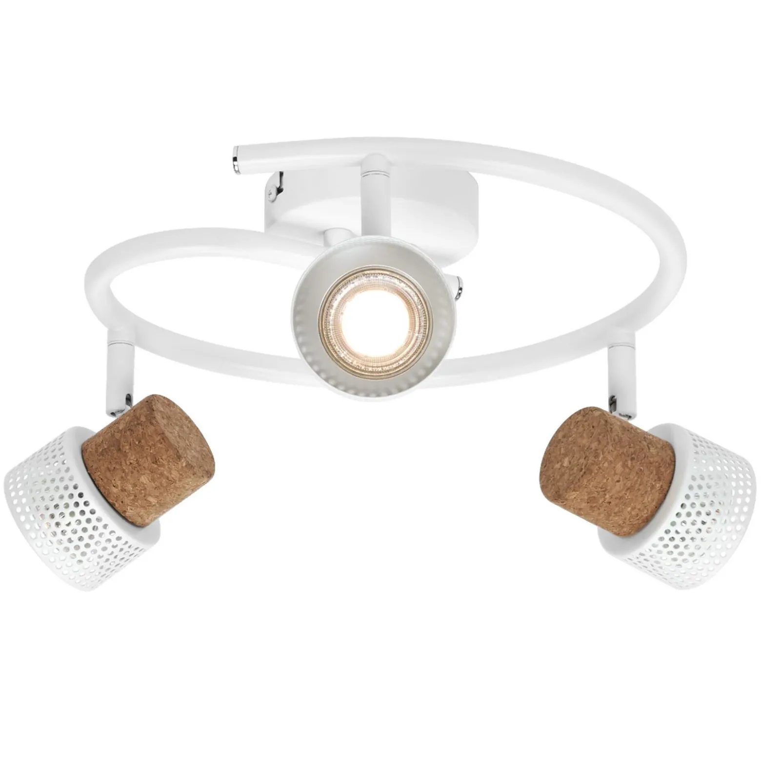 OSRAM kattospot CORK SPIRAL valkoinen 3-spotti GU10LED 927 himmennettävä