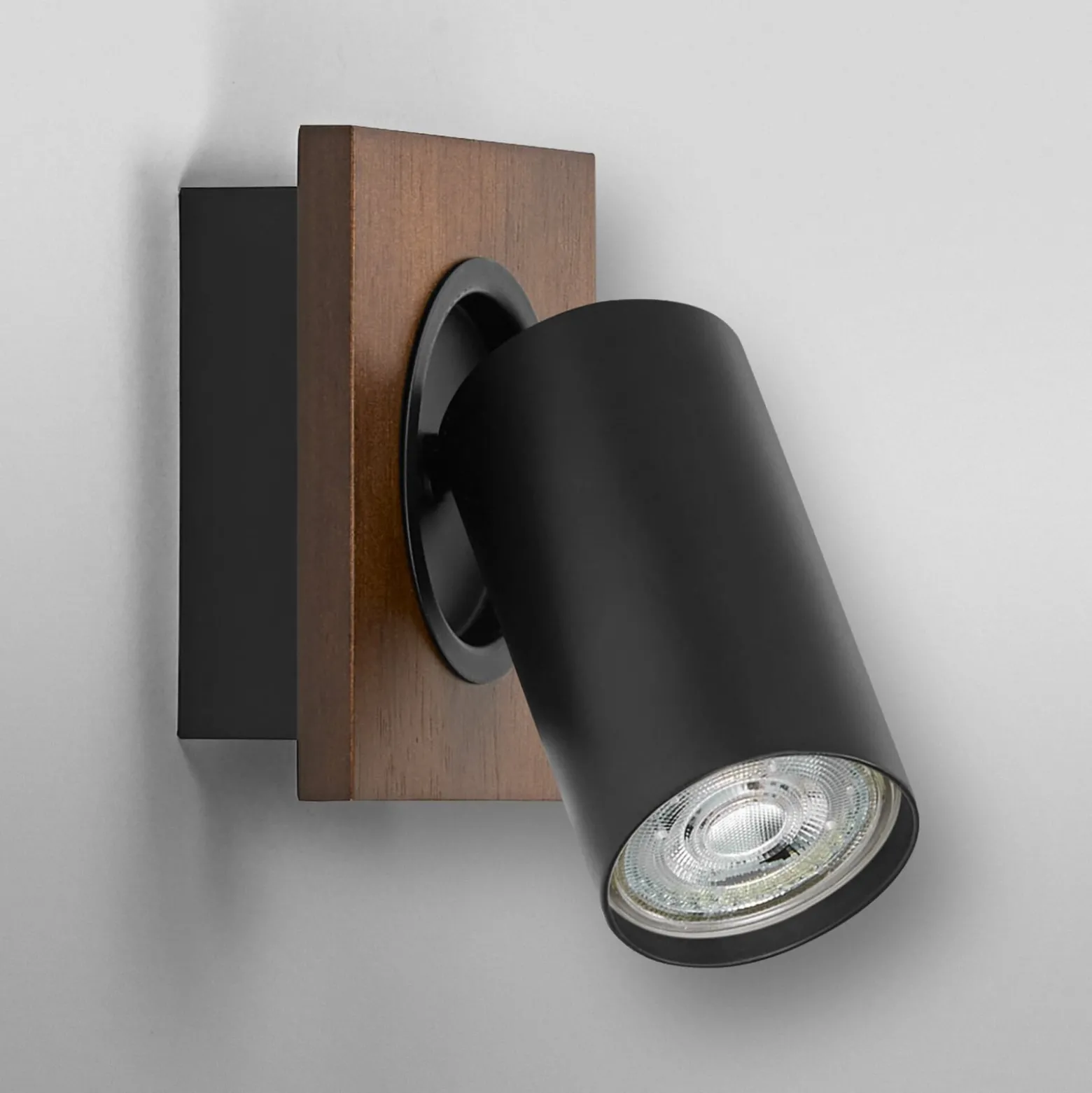 OSRAM kattospotteri MERCURY musta 1 Spotti GU10-LED 927 himmennettävä