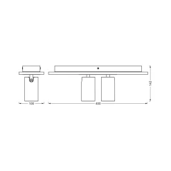 OSRAM kattospotti MERCURY musta 2-Spot GU10-LED 927 himmennettävä