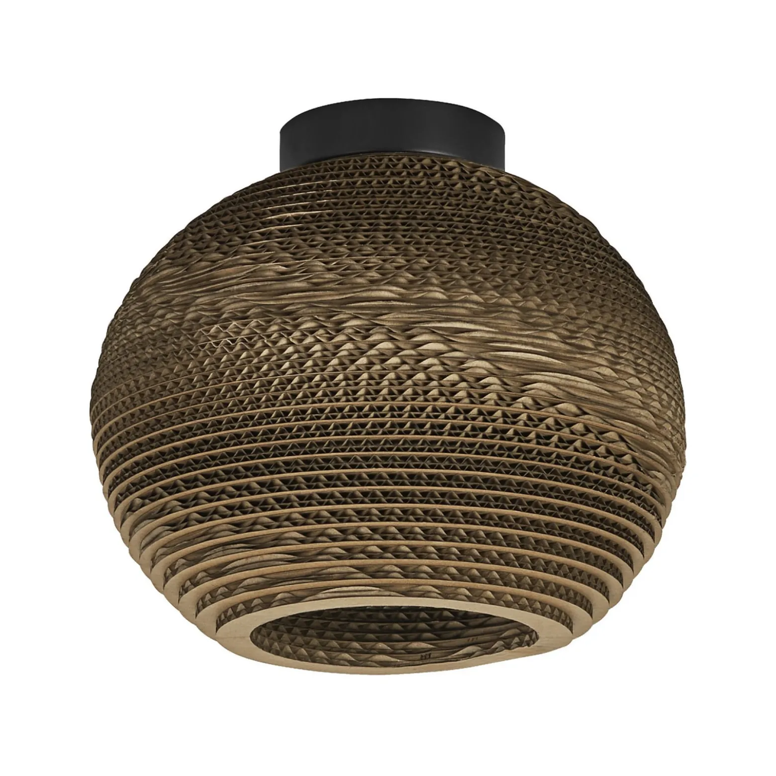OSRAM kattovalaisin BALL, ruskea, Ø 26 cm, aaltopahvi, E27