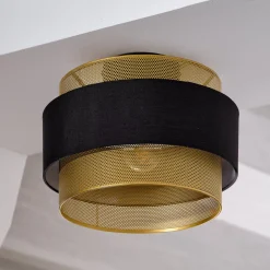 OSRAM kattovalaisin Decor Hornet, 1-lamppuinen, musta/kultainen