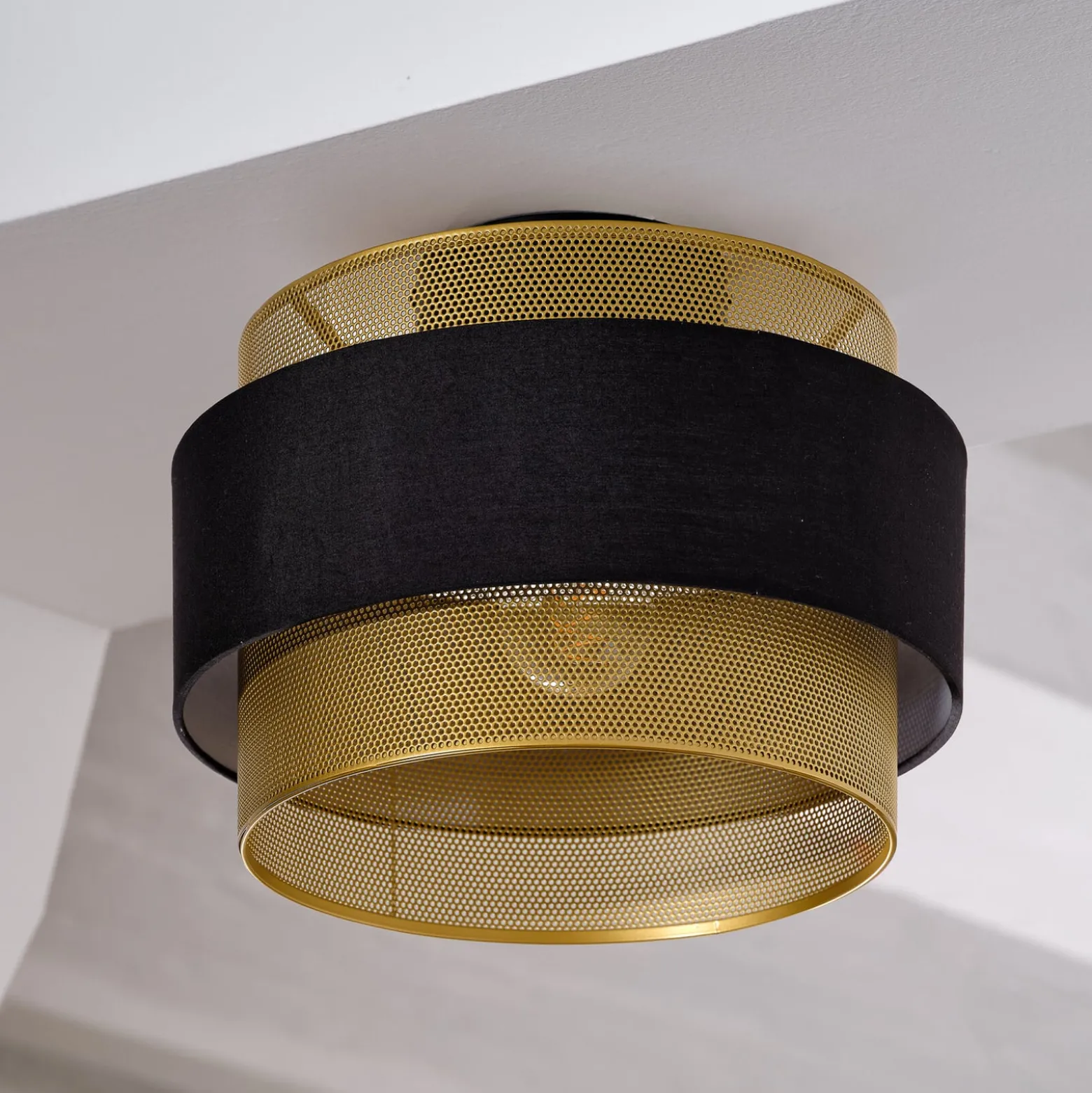 OSRAM kattovalaisin Decor Hornet, 1-lamppuinen, musta/kultainen