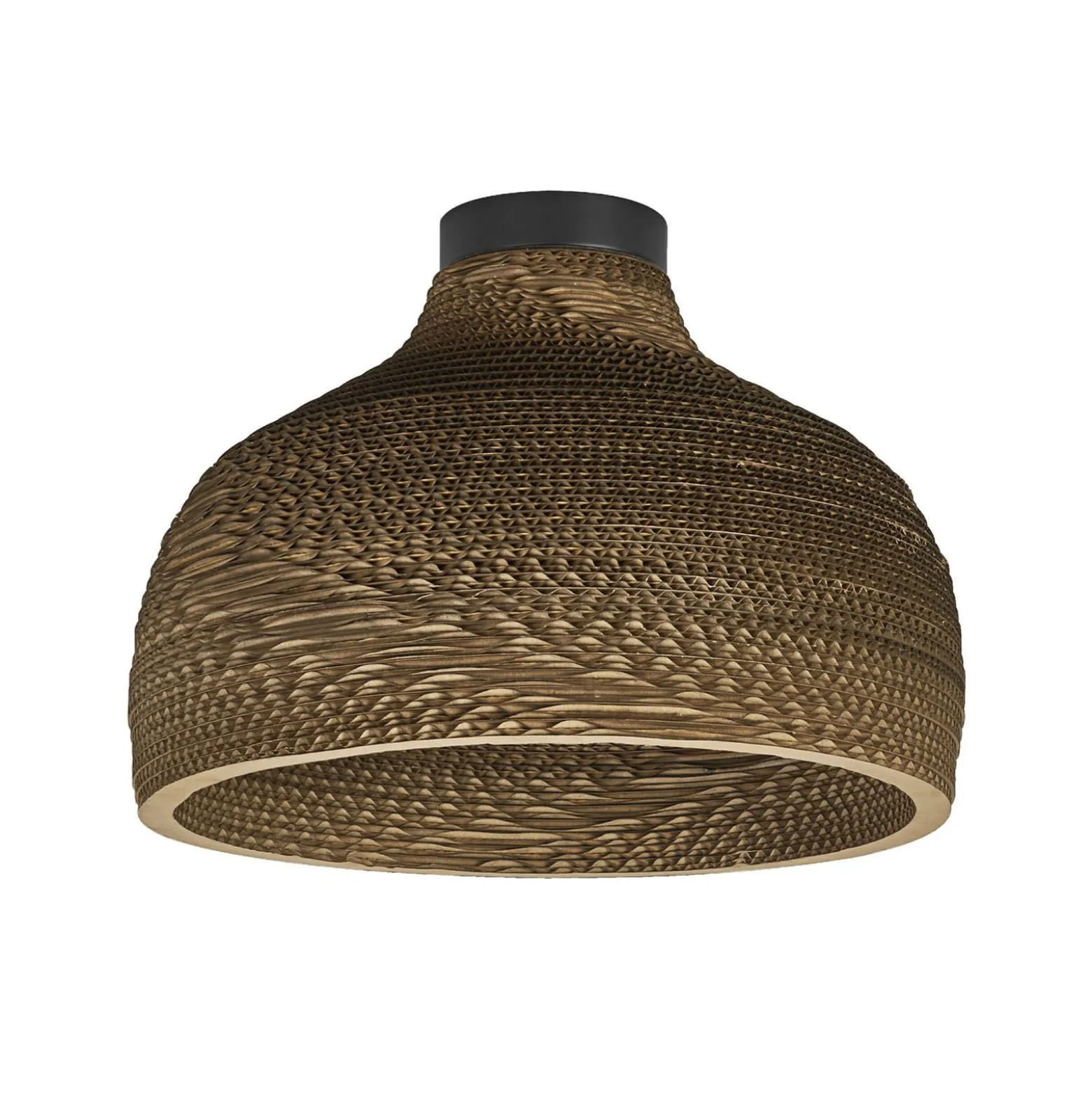 OSRAM kattovalaisin HAT, ruskea, Ø 36 cm, aaltopahvi, E27
