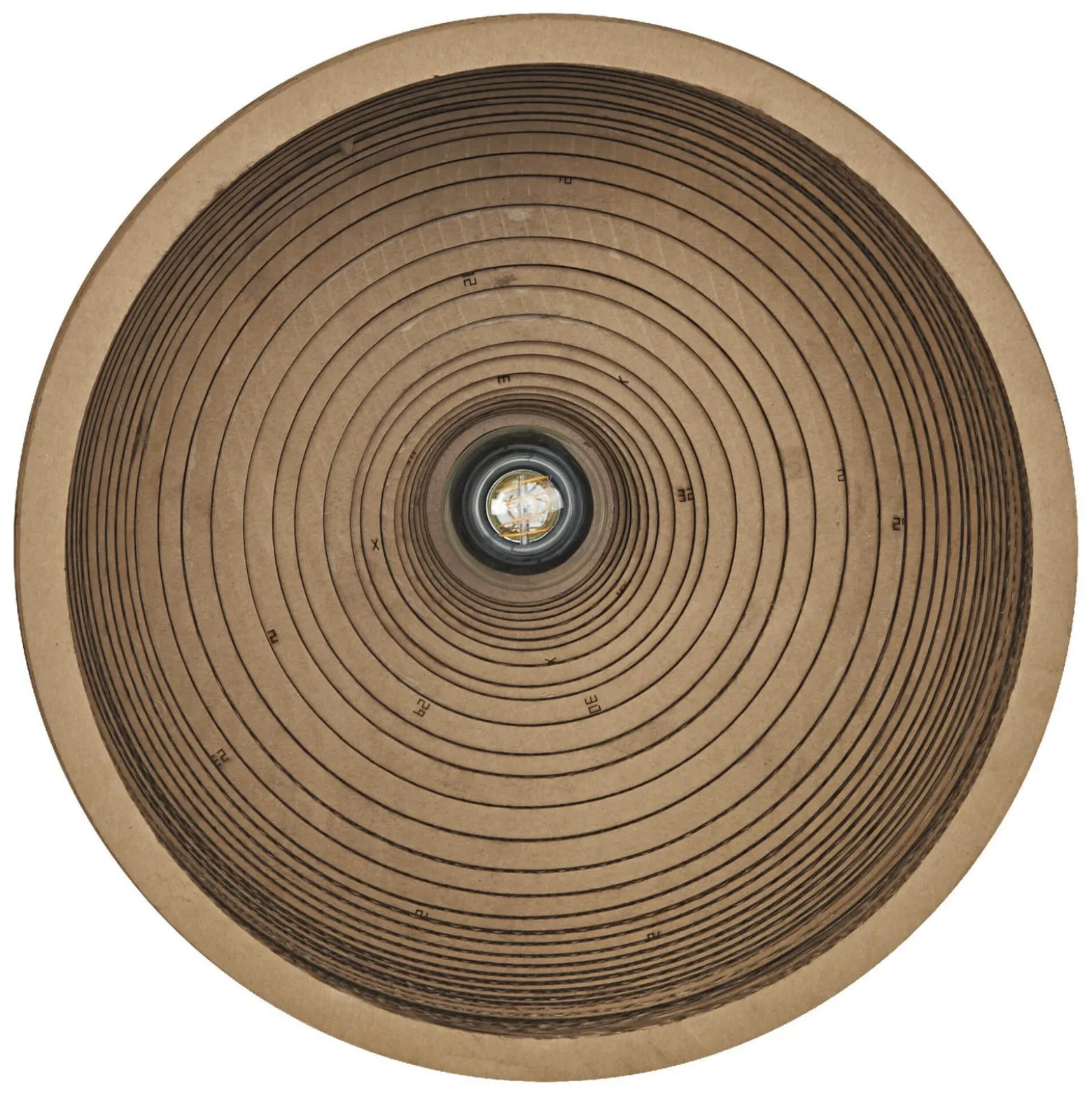 OSRAM kattovalaisin HAT, ruskea, Ø 36 cm, aaltopahvi, E27