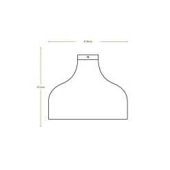 OSRAM kattovalaisin HAT, ruskea, Ø 36 cm, aaltopahvi, E27