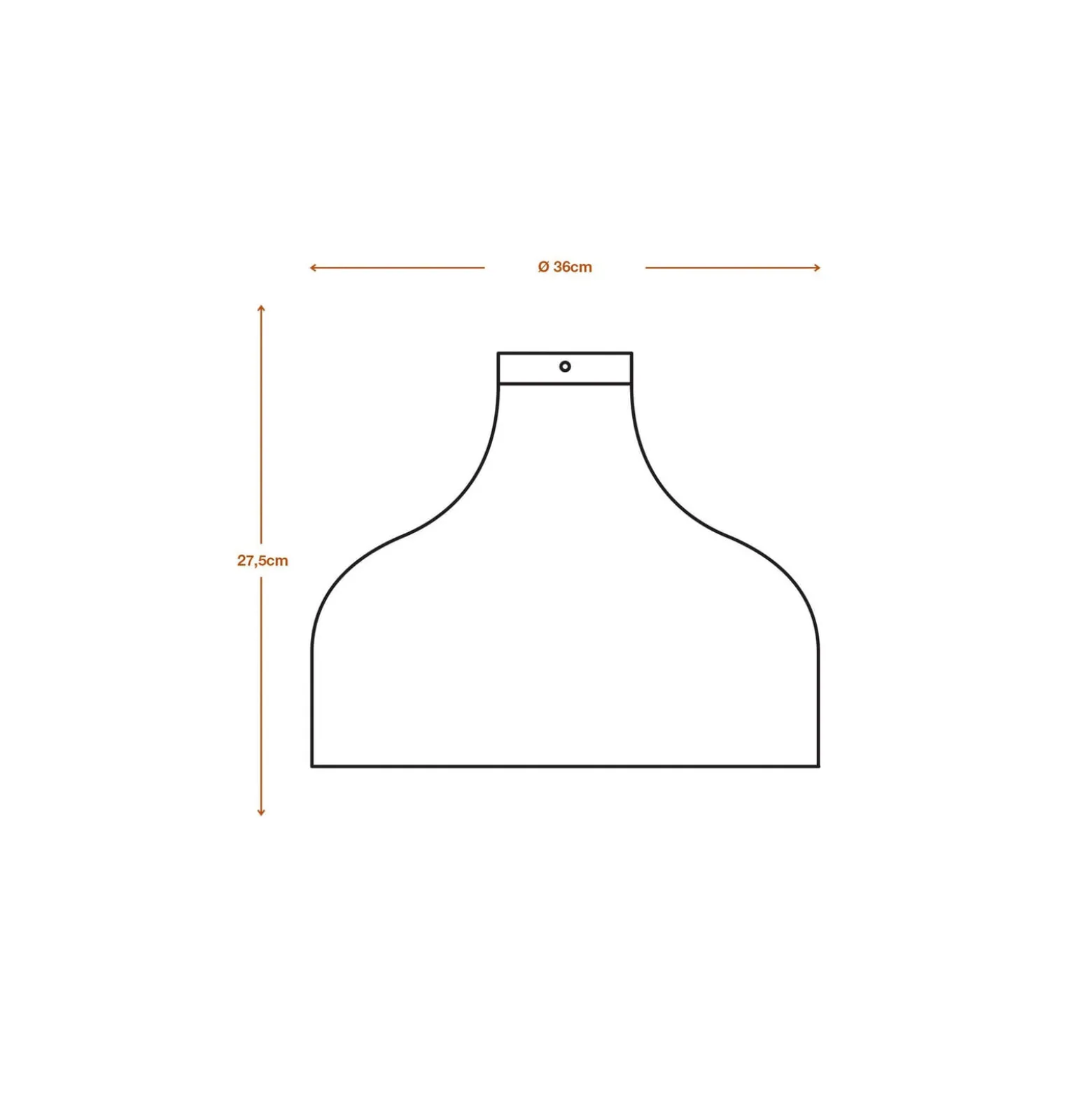 OSRAM kattovalaisin HAT, ruskea, Ø 36 cm, aaltopahvi, E27