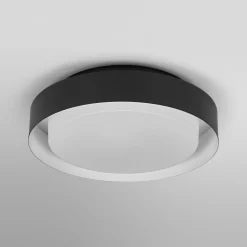 OSRAM kattovalaisin ORBIS MADRID, musta, Ø 29 cm metalli/lasi