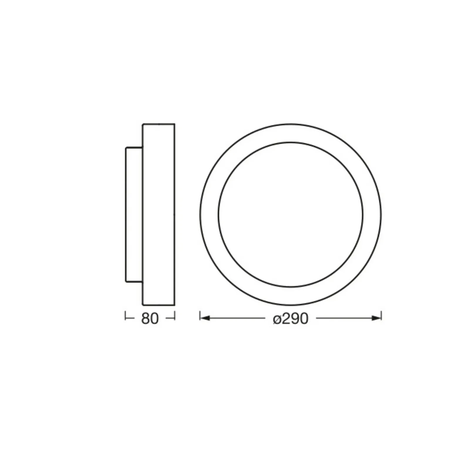 OSRAM kattovalaisin ORBIS MADRID, puu, Ø 29 cm, metalli/lasi