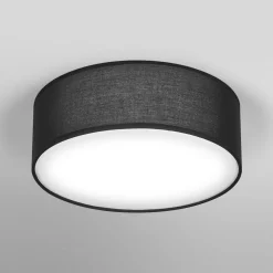 OSRAM kattovalaisin ORBIS PARIS, musta, Ø 30 cm tekstiili E27