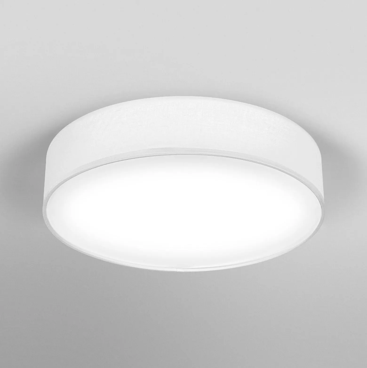OSRAM kattovalaisin ORBIS PARIS, valkoinen, Ø 48 cm, tekstiili, E27