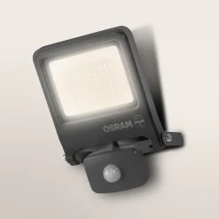 OSRAM kohdevalaisin ENDURA FLOOD, harmaa, anturi 30 W 830 IP44