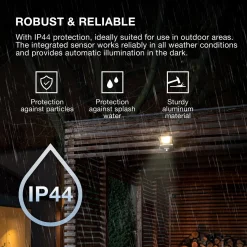 OSRAM kohdevalaisin ENDURA FLOOD, harmaa, anturi 30 W 830 IP44