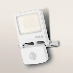 OSRAM kohdevalaisin ulos ENDURA FLOOD, valkoinen, anturi 20 W 830 IP44
