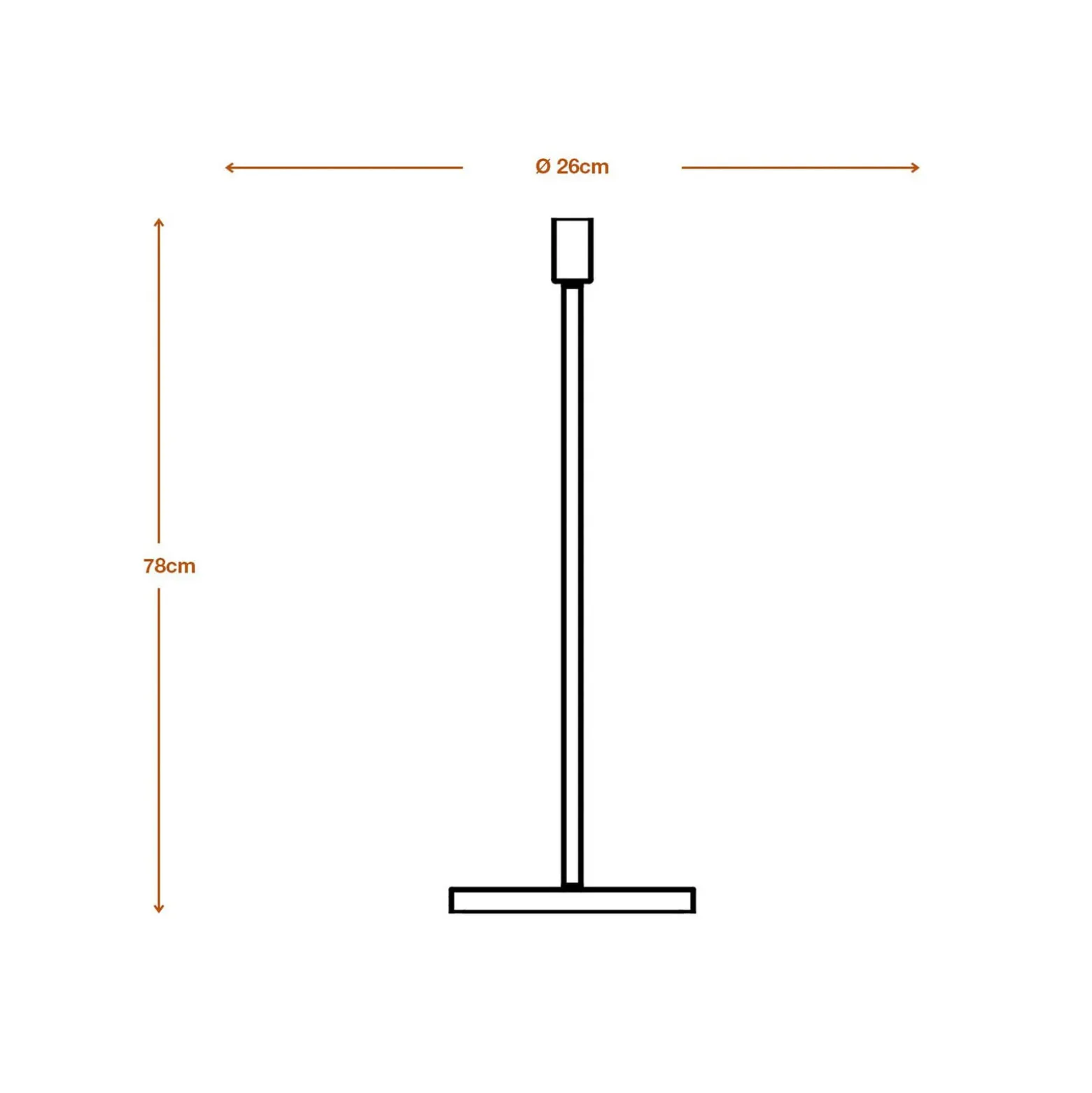 OSRAM lattiavalaisin DECOR STICK, beige, korkeus 78 cm, 1 x E27