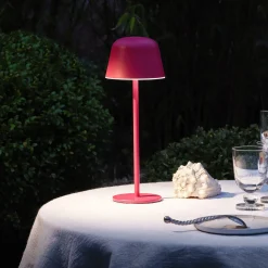 OSRAM LED-akkukäyttöinen pöytälamppu ENDURA STYLE magenta 30 cm IP44 CCT