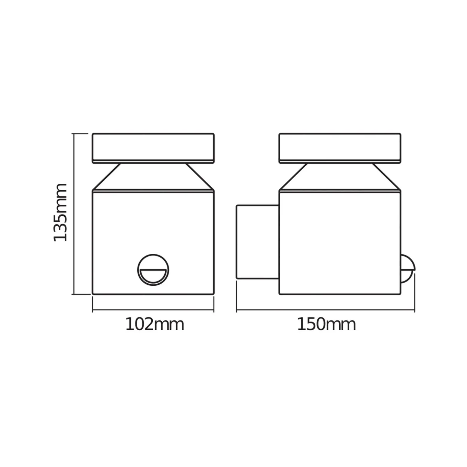 OSRAM LED-anturilla varustettu ulkoseinälamppu ENDURA STYLE CYLINDER, teräs
