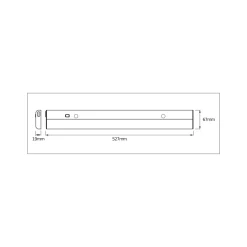 OSRAM LED-kaapinalusvalaisin LINEAR FLAT, 3 000 K hopea