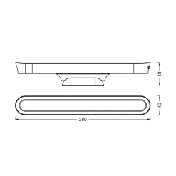 OSRAM LED-kaapinalusvalaisin LINEAR MOBILE musta 28 cm CCT