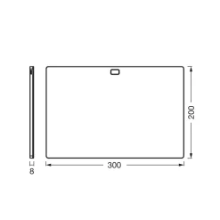 OSRAM LED-kaapinalusvalaisin Panel 30 x 20 cm valkoinen CCT himmennettävä
