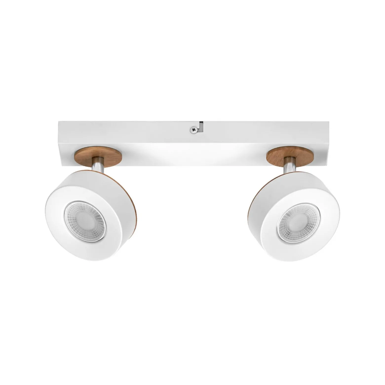 OSRAM LED-kattokohdevalo PLUTO, valkoinen, 2 metallista spotti 3 000 K
