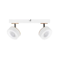 OSRAM LED-kattokohdevalo PLUTO, valkoinen, 2 metallista spotti 3 000 K