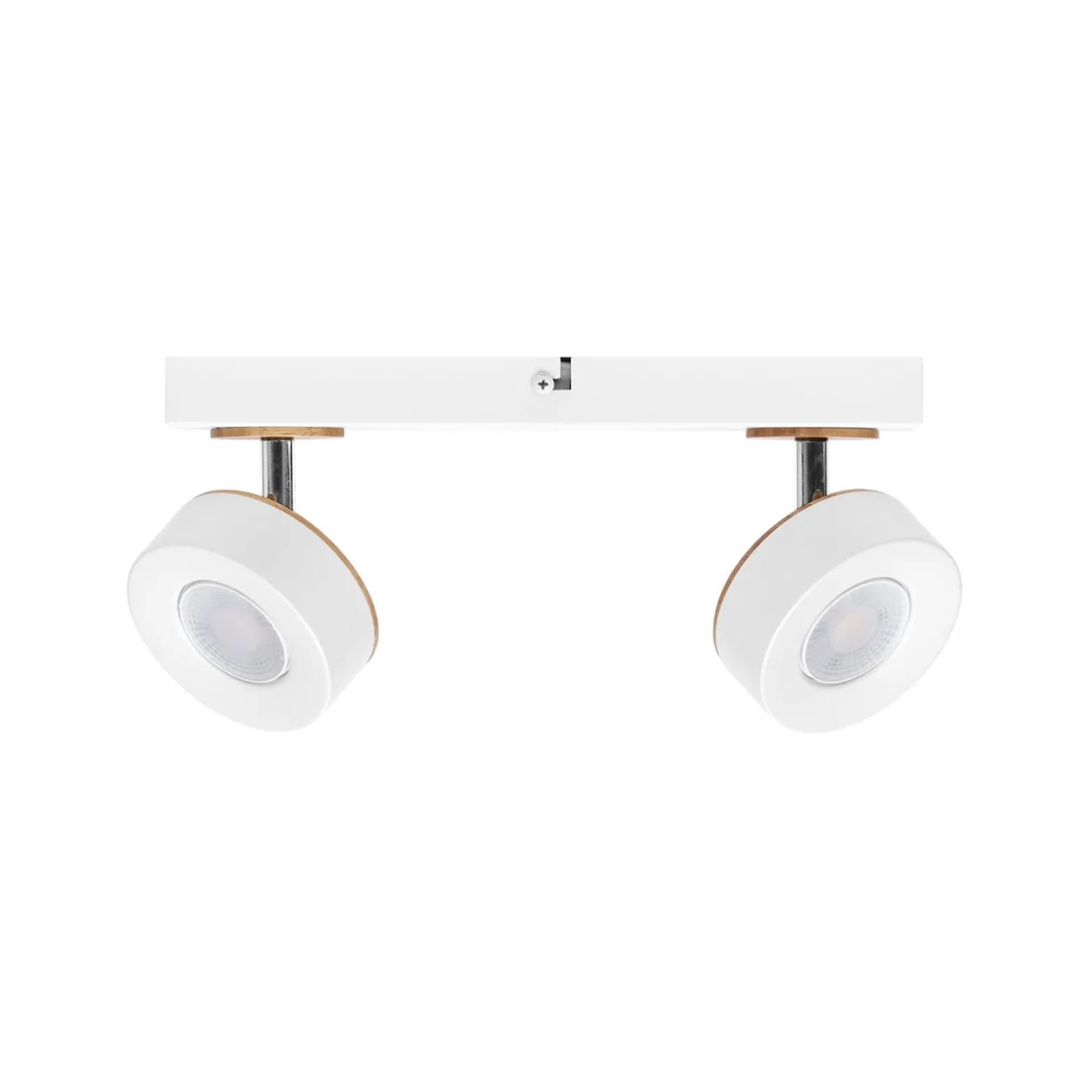 OSRAM LED-kattokohdevalo PLUTO, valkoinen, 2 metallista spotti 3 000 K