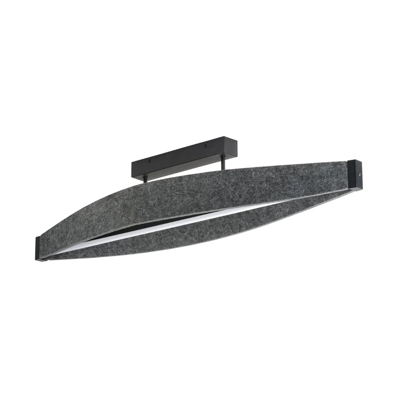 OSRAM LED-kattovalaisin Decor Flat Felt, harmaa, huopa, 3 000 K
