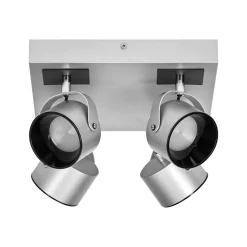 OSRAM LED-kattovalaisin Jupiter PLATE, 4-lamppuinen, hopea metalli