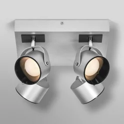 OSRAM LED-kattovalaisin Jupiter PLATE, 4-lamppuinen, hopea metalli