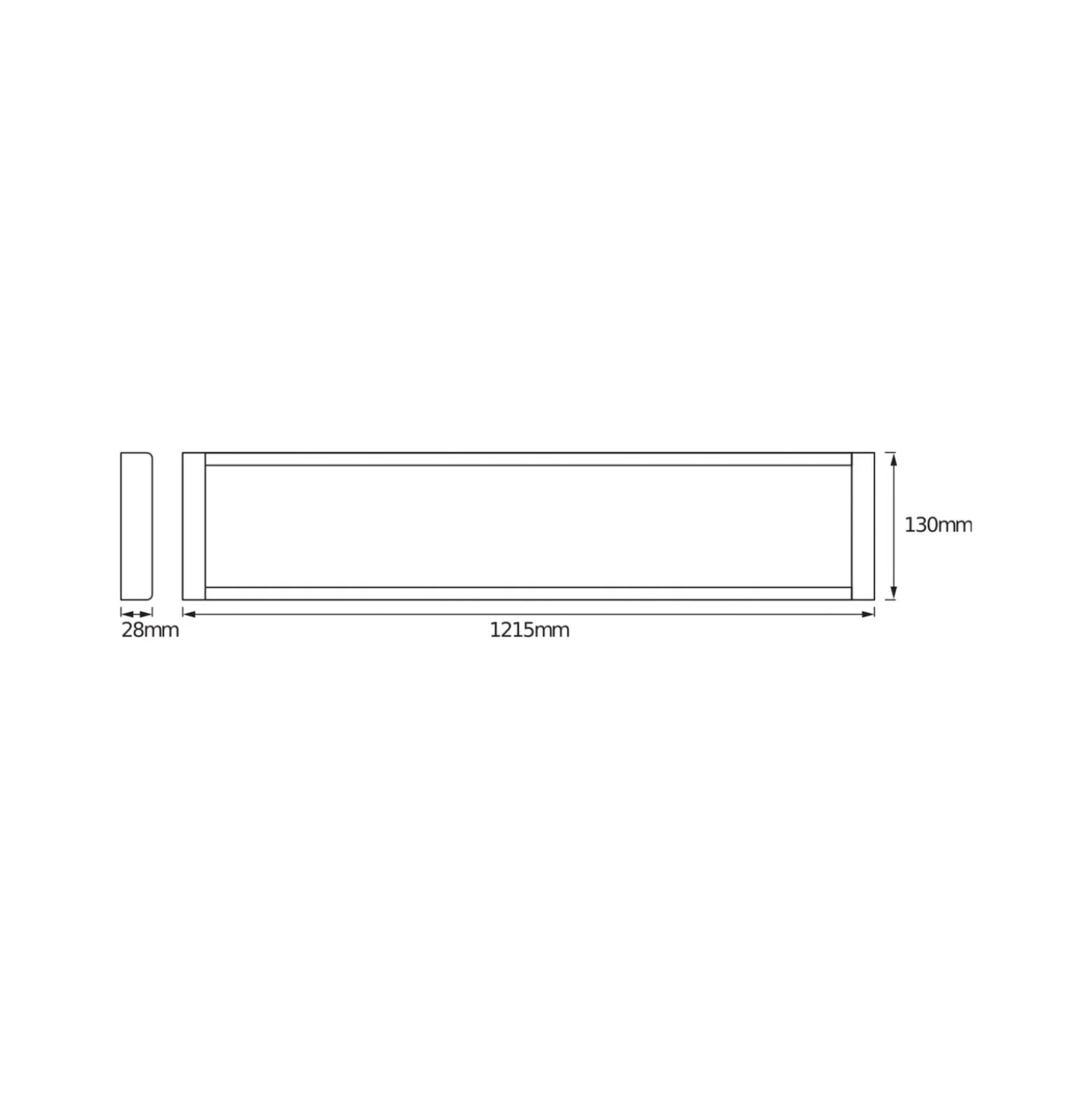 OSRAM LED-kattovalaisin OFFICE LINE, valkoinen, 122 cm, metalli