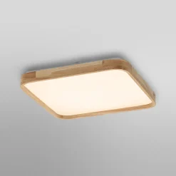OSRAM LED-kattovalaisin ORBIS ALICIA, 29 x 29 cm, puu, clickdim