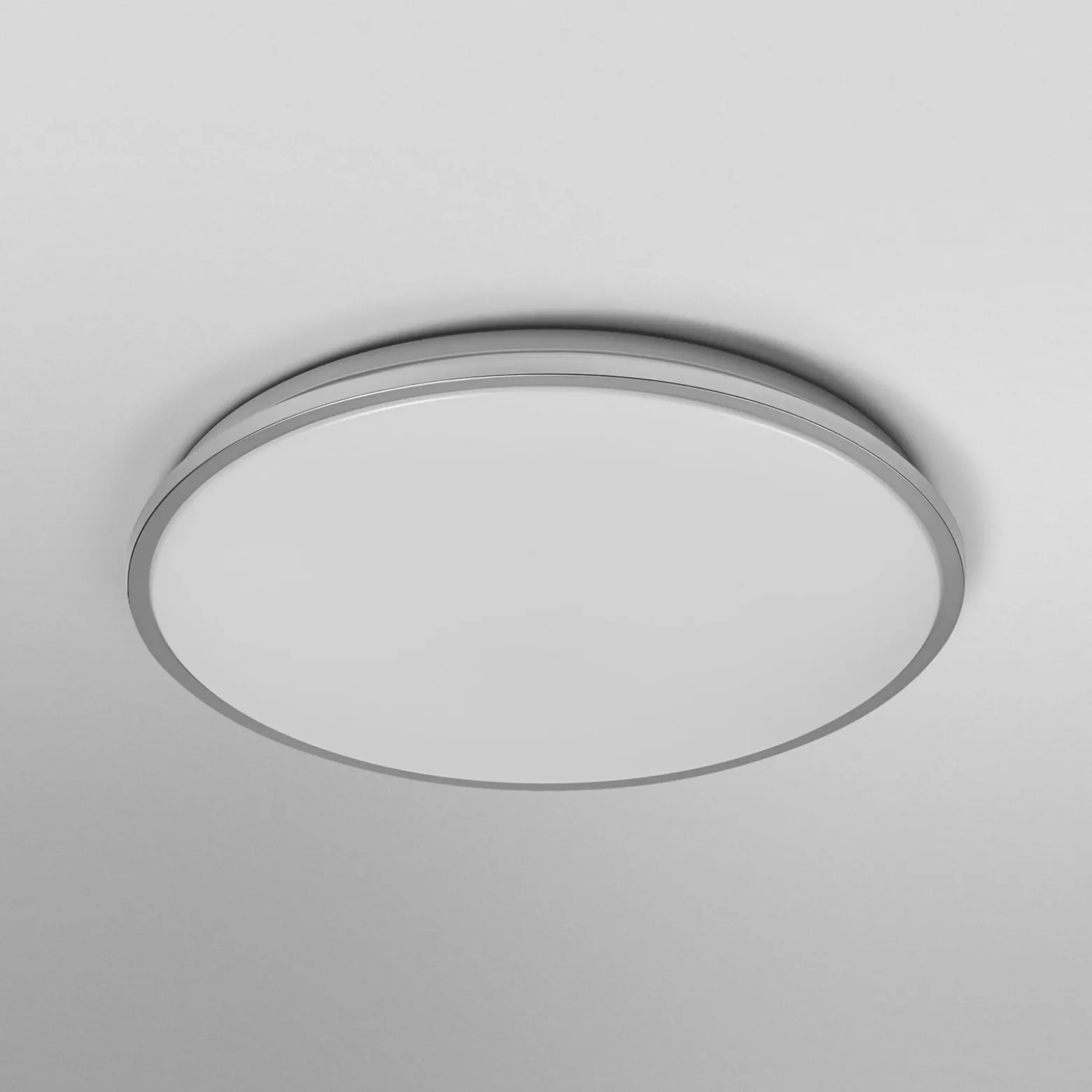 OSRAM LED-kattovalaisin ORBIS DUBLIN, Ø 39 cm, hopea metalli