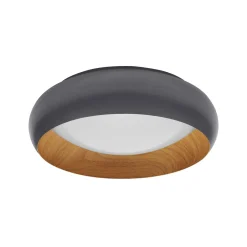 OSRAM LED-kattovalaisin ORBIS LIVIA, Ø 30 cm, harmaa, metalli, himmennettävä