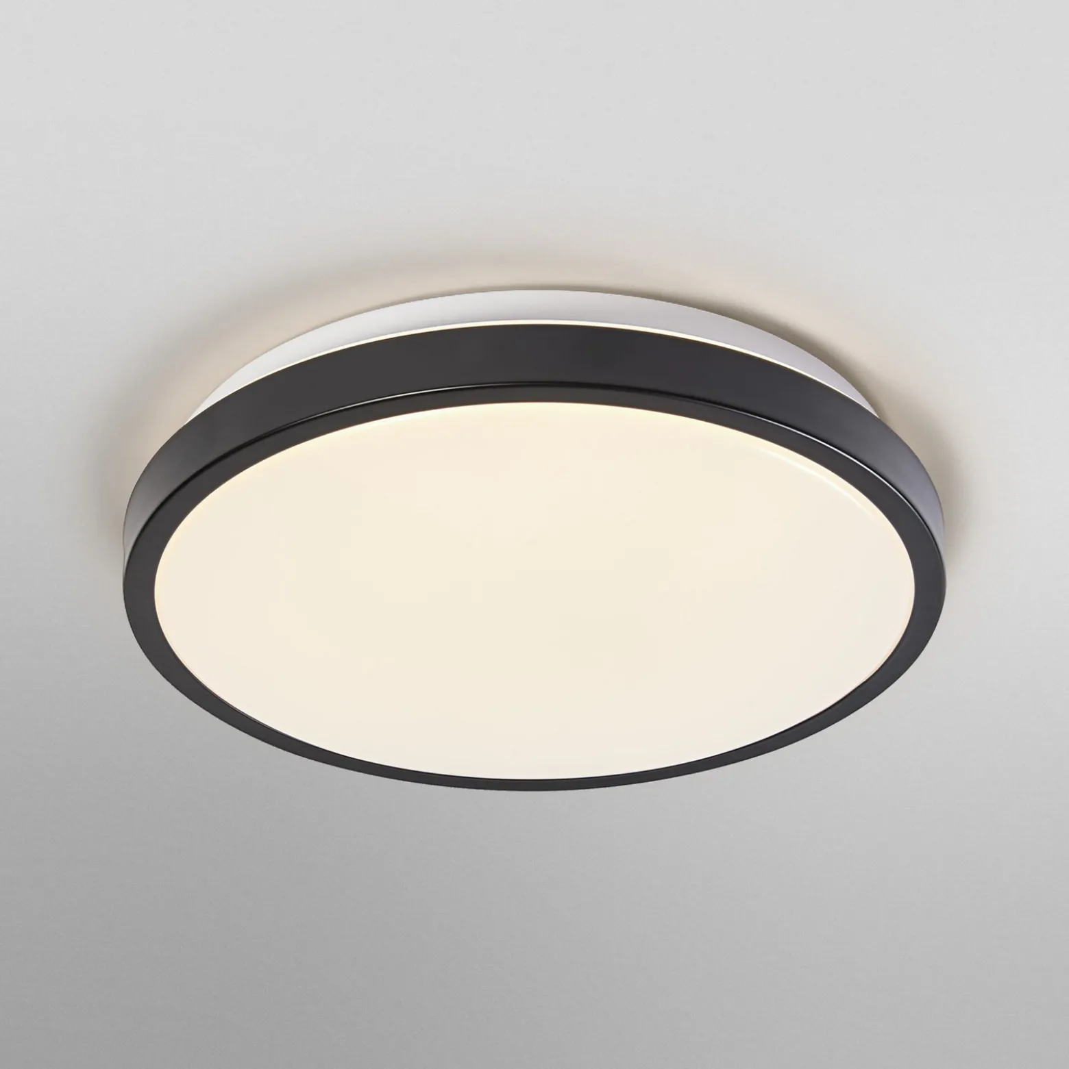 OSRAM LED-kattovalaisin ORBIS LONDON, musta, Ø 28 cm, metalli