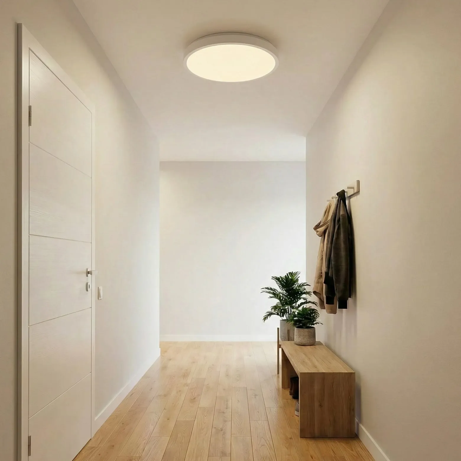 OSRAM LED-kattovalaisin ORBIS LONDON, valkoinen, Ø 48 cm, metalli
