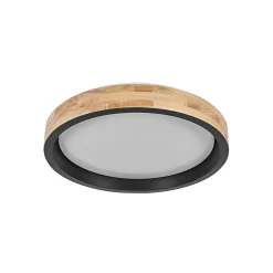OSRAM LED-kattovalaisin ORBIS MARIANO puu/musta Ø 41 cm himmennettävä