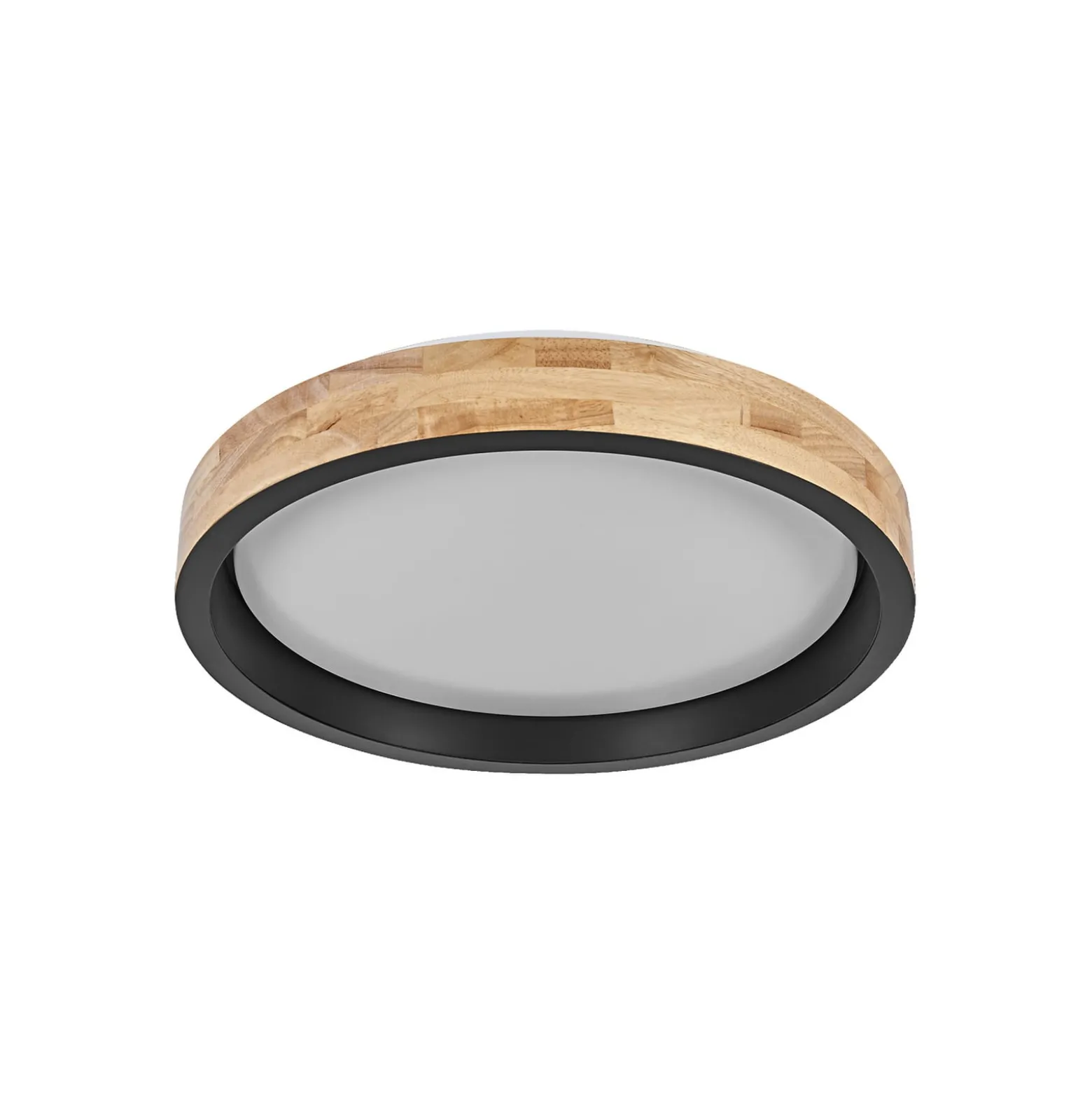 OSRAM LED-kattovalaisin ORBIS MARIANO puu/musta Ø 41 cm himmennettävä