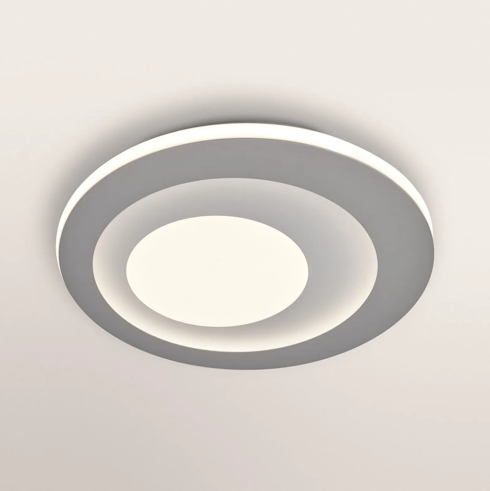 OSRAM LED-kattovalaisin ORBIS SPIRAL CENTRAL LIGHT, halkaisija 40 cm, harmaa