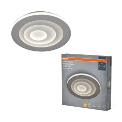 OSRAM LED-kattovalaisin ORBIS SPIRAL, halkaisija 37 cm, harmaa, clickdim