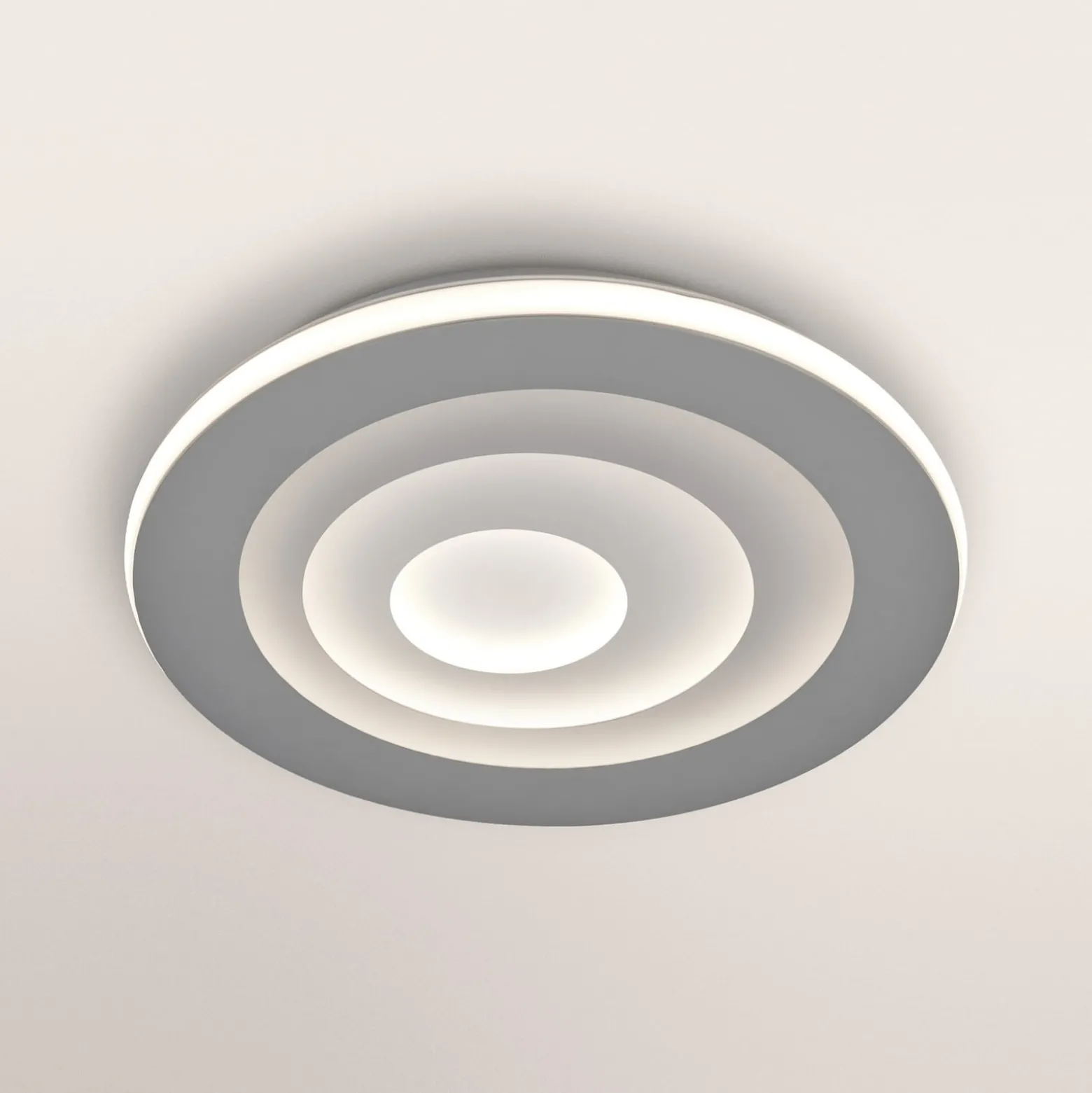 OSRAM LED-kattovalaisin ORBIS SPIRAL, halkaisija 37 cm, harmaa, clickdim