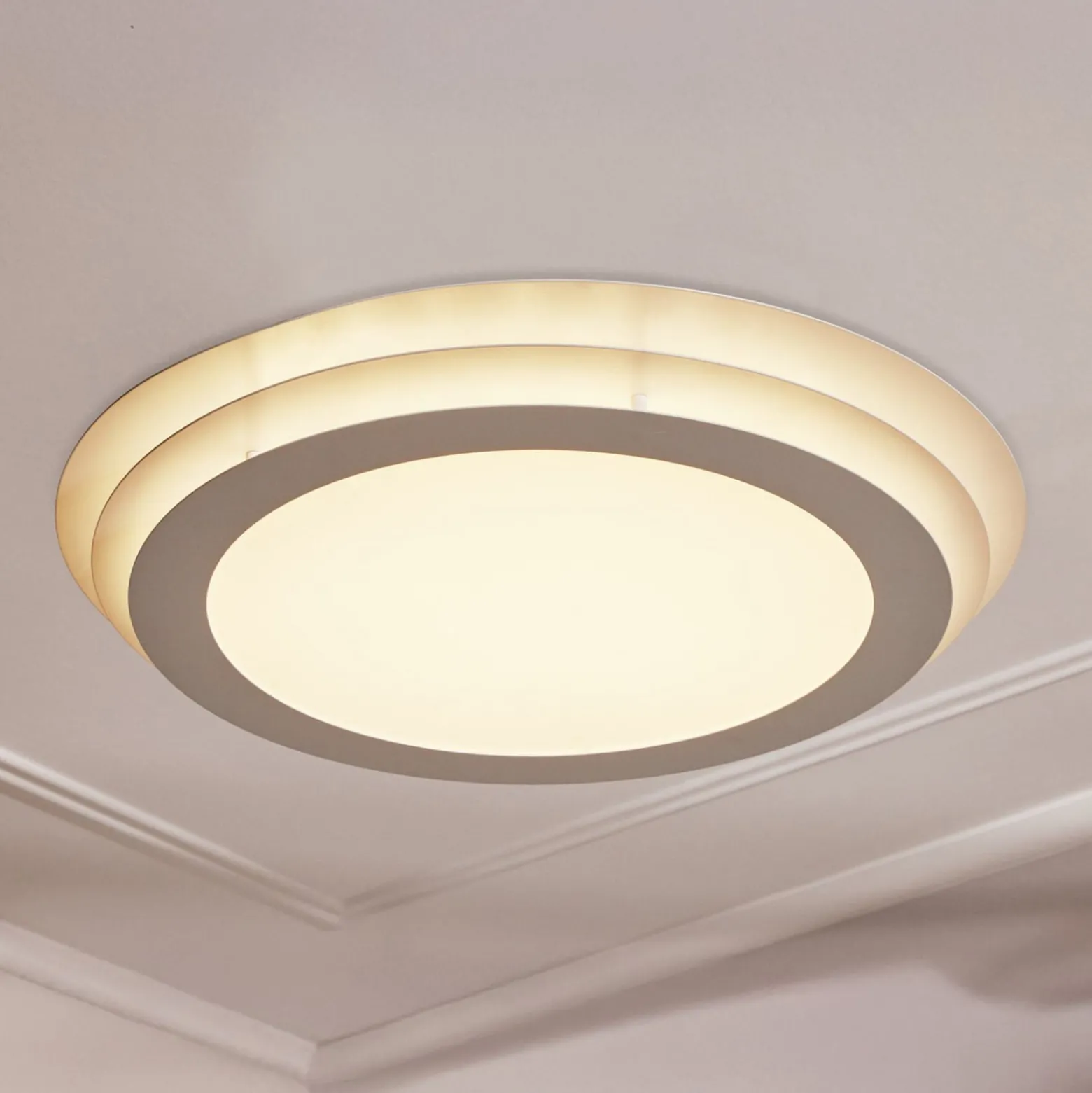 OSRAM LED-kattovalaisin ORBIS SPIRAL LAYER, valkoinen, Ø 50 cm