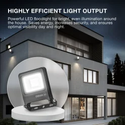 OSRAM LED-kohdevalaisin ulos ENDURA FLOOD, valkoinen 30 W 3 000 K IP65