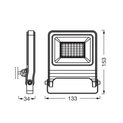OSRAM LED-kohdevalaisin ulos ENDURA FLOOD, valkoinen 30 W 3 000 K IP65