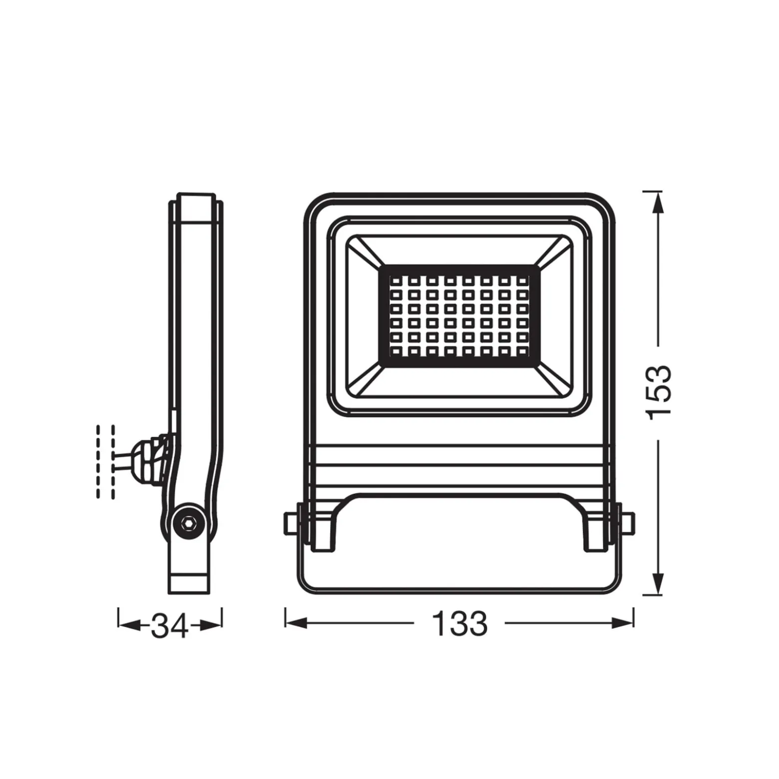 OSRAM LED-kohdevalaisin ulos ENDURA FLOOD, valkoinen 30 W 3 000 K IP65